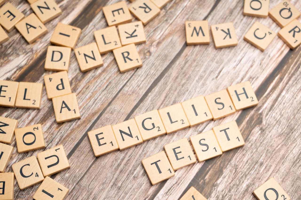 Wooden Scrabble tiles spelling out 